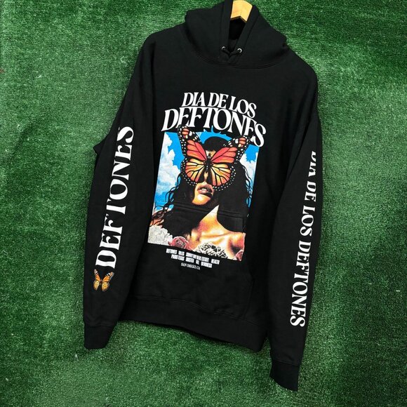 Dia De Los Deftones Nu Metal Band Oversized Hoodie Size Large - Picture 3 of 4